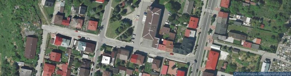 Zdjęcie satelitarne OSP w Słomnikach