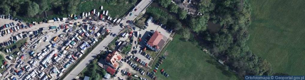 Zdjęcie satelitarne OSP w Wąwolnicy