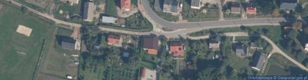 Zdjęcie satelitarne OSP w Żuławce Sztumskiej