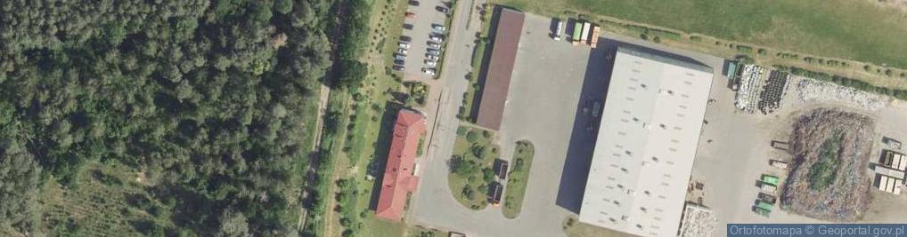 Zdjęcie satelitarne Zakład Unieszkodliwiania Odpadów Komunalnych w Długoszynie