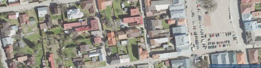 Zdjęcie satelitarne Dawna synagoga