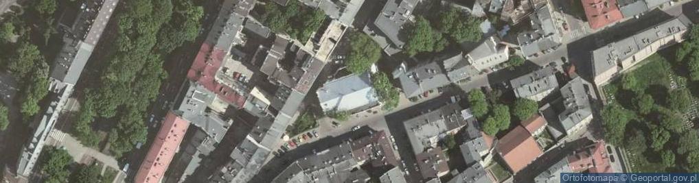 Zdjęcie satelitarne Synagoga Tempel w Krakowie