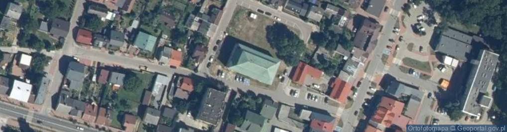Zdjęcie satelitarne Synagoga w Przysusze