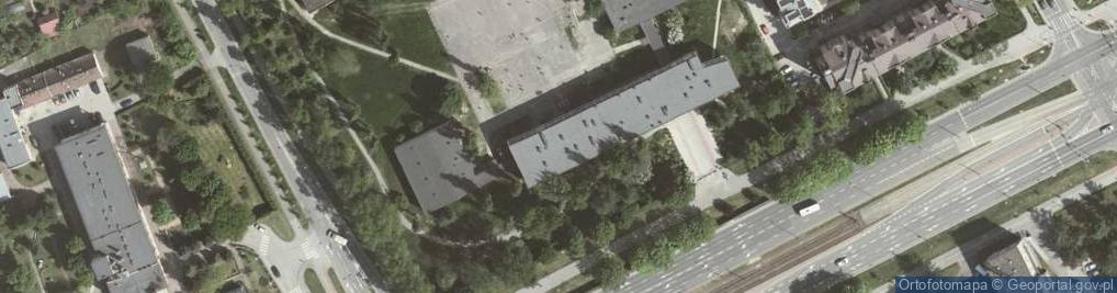 Zdjęcie satelitarne Branżowa Szkoła I Stopnia Nr 13 Im. Obrońców Poczty Polskiej W Gdańsku W Krakowie