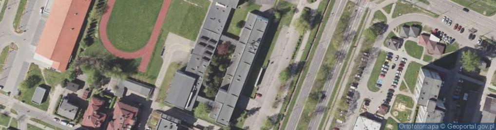 Zdjęcie satelitarne Liceum Zawodowe Zespołu Szkół