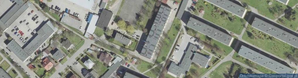 Zdjęcie satelitarne Zasadnicza Szkoła Wielozawodowa W Nowym Sączu