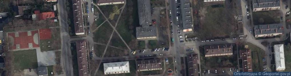 Zdjęcie satelitarne Centrum Kształcenia Zawodowego I Ustawicznego Województwa Łódzkiego