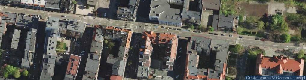 Zdjęcie satelitarne Instytut Doskonalenia Nauczycieli 'Wiedza'W Katowicach