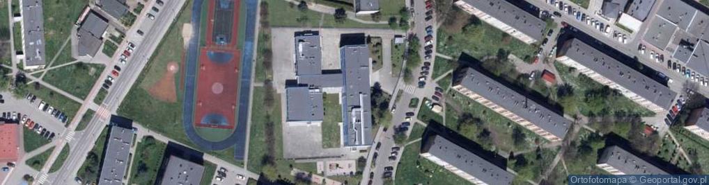Zdjęcie satelitarne Miejska Szkoła Podstawowa Nr 6 Im. Królowej Jadwigi W Knurowie