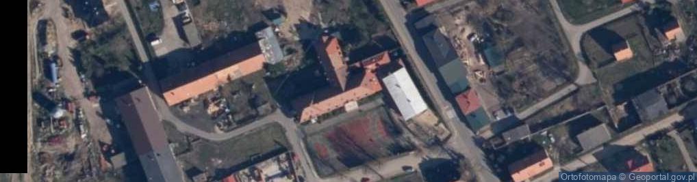 Zdjęcie satelitarne SP im. Jana Pawła 2 w Będargowie