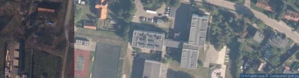 Zdjęcie satelitarne SP im. Pamięci Ofiar Stutthofu