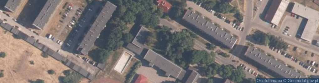 Zdjęcie satelitarne SP nr 4 z Oddziałami Integracyjnymi im. Władysława Reymonta