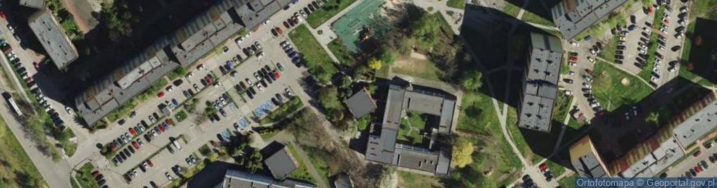 Zdjęcie satelitarne Społeczna Szkoła Podstawowa Społecznego Towarzystwa Szkolnego W Dąbrowie Górniczej