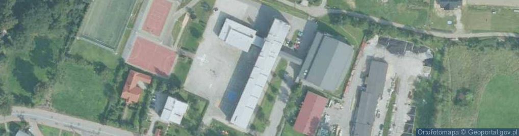 Zdjęcie satelitarne Szkoła Podstawowa Im. Władysława Orkana W Wiśniowej