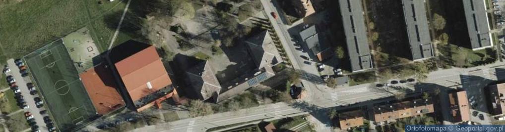 Zdjęcie satelitarne Szkoła Podstawowa Nr 1 Im. Armii Krajowej W Ostródzie