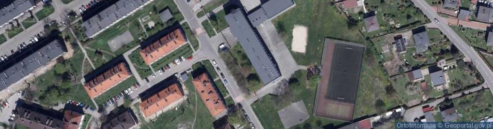 Zdjęcie satelitarne Szkoła Podstawowa Nr 18 Im. Jana Brzechwy W Rybniku