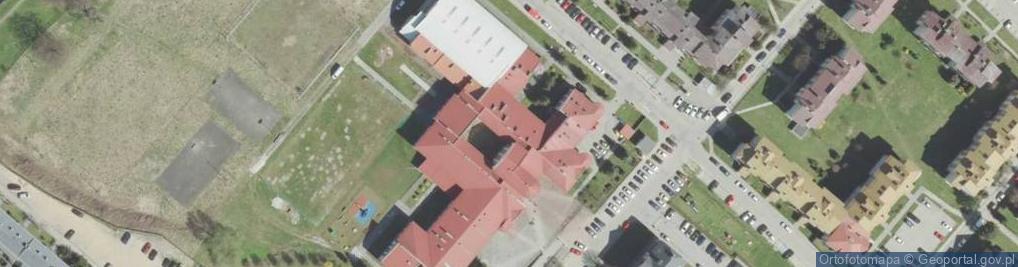 Zdjęcie satelitarne Szkoła Podstawowa Nr 21 Z Oddziałami Integracyjnymi Im. Świętego Jana Pawła II W Nowym Sączu