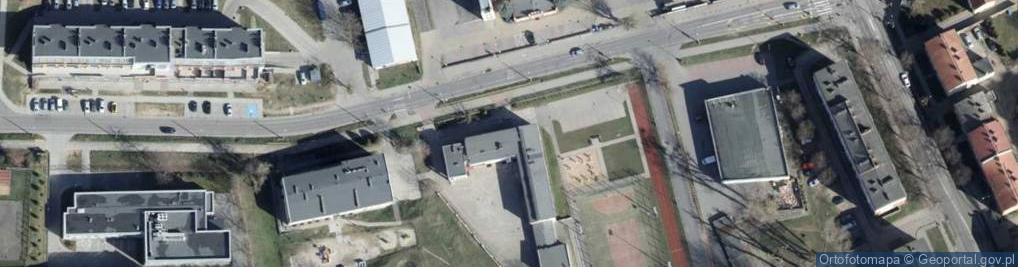 Zdjęcie satelitarne Szkoła Podstawowa Specjalna Nr 14 Im. Ambasadorów Praw Człowieka W Gorzowie Wlkp.