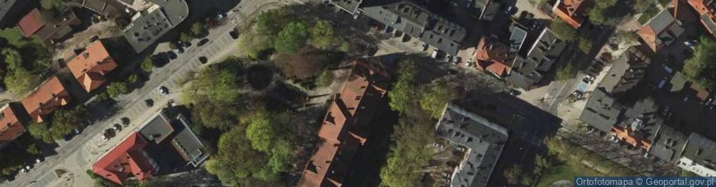 Zdjęcie satelitarne I Liceum Ogólnokształcące im. Adama Mickiewicza w Olsztynie