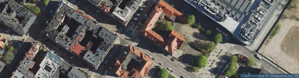 Zdjęcie satelitarne III Liceum Ogólnokształcące im. Adama Mickiewicza w Katowicach