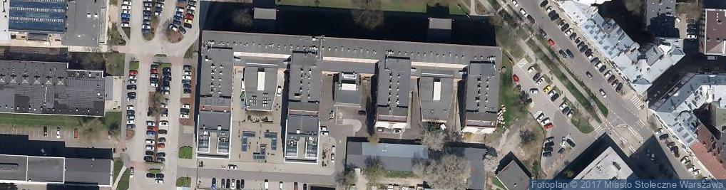 Zdjęcie satelitarne Wydział Elektroniki i Technik Informacyjnych Politechniki Warszawskiej