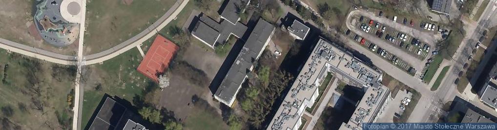 Zdjęcie satelitarne XLVIII Liceum Ogólnokształcące im. Edwarda Dembowskiego w Warszawie