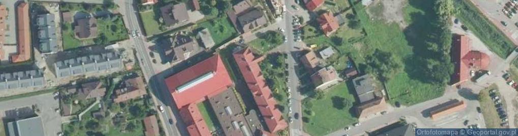 Zdjęcie satelitarne Zespół Szkół im. Ojca Świętego Jana Pawła II w Niepołomicach