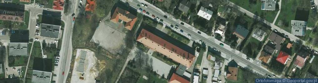 Zdjęcie satelitarne Zespołu Szkół Ponadgimnazjalnych