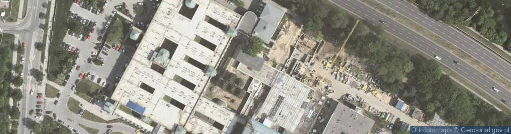 Zdjęcie satelitarne SOR Uniwersyteckiego Szpitala Dziecięcego