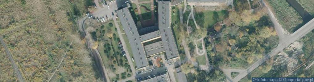 Zdjęcie satelitarne Szpital Chorób Wewnętrznych Hutniczy