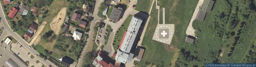 Zdjęcie satelitarne Szpital Powiatowy w Lesku