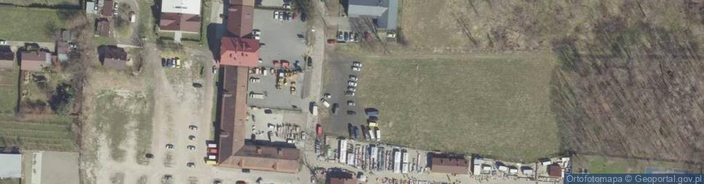 Zdjęcie satelitarne Plac targowy Chyszów