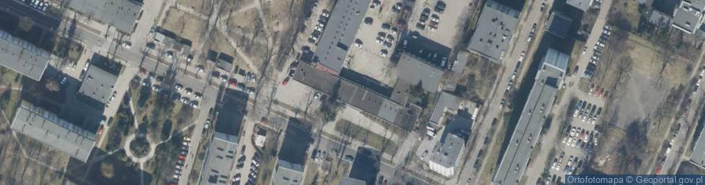 Zdjęcie satelitarne Technikum Administracyjno - Usługowe w Łodzi