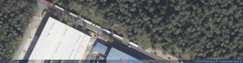 Zdjęcie satelitarne Dla oczekujacych na zaladunek w hucie