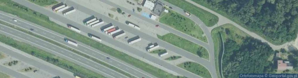 Zdjęcie satelitarne Parking TIR