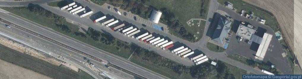 Zdjęcie satelitarne Parking TIR