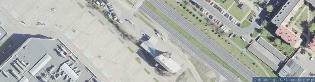 Zdjęcie satelitarne TIR - parking