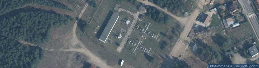 Zdjęcie satelitarne GPZ 110/15 kV Rzepin