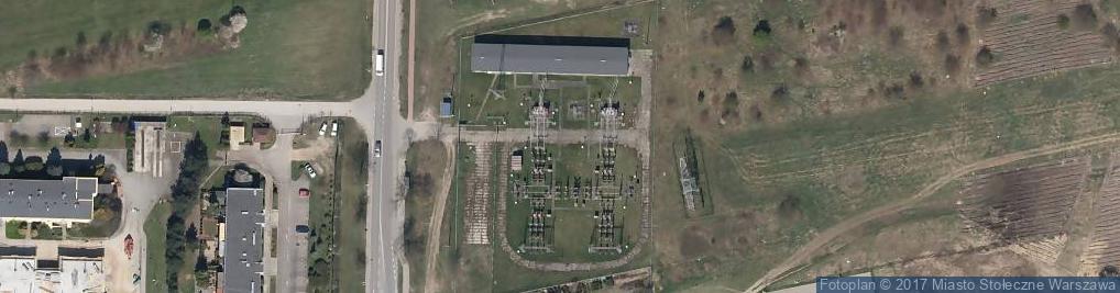Zdjęcie satelitarne GPZ 110/15kV Kobiałka