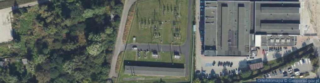 Zdjęcie satelitarne GPZ 110 kV Gdynia Port