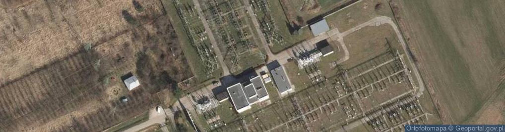 Zdjęcie satelitarne GPZ 220/110 kV Polkowice