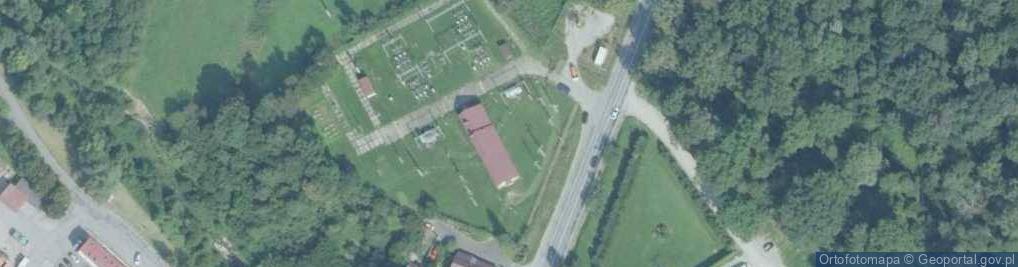 Zdjęcie satelitarne GPZ Łososina 110/30/15 kV