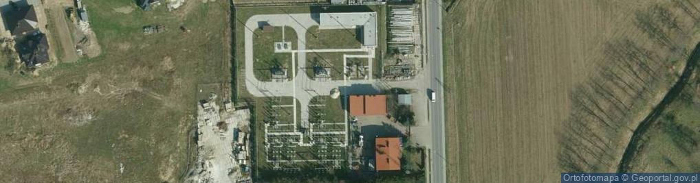 Zdjęcie satelitarne GPZ Sędziszów 110/30/15 kV