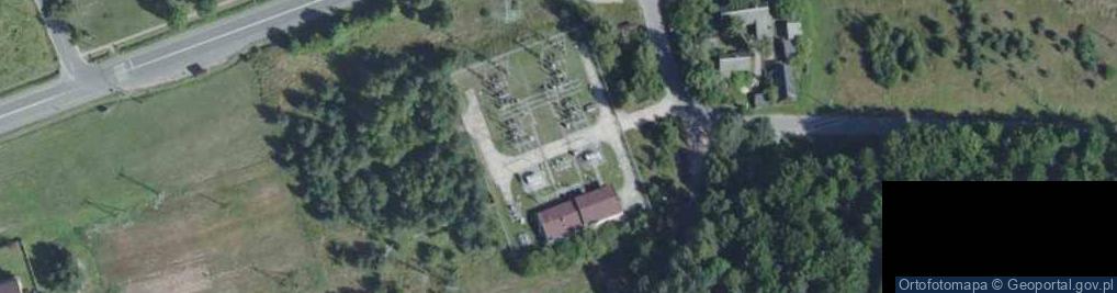 Zdjęcie satelitarne GPZ Występa 110/15kV