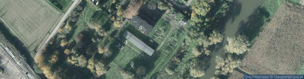 Zdjęcie satelitarne Stacja elektroenergetyczna Strumień 110kV