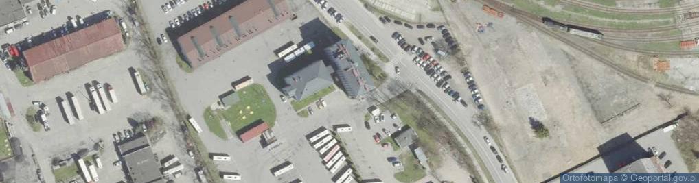 Zdjęcie satelitarne MPK Nowy Sącz