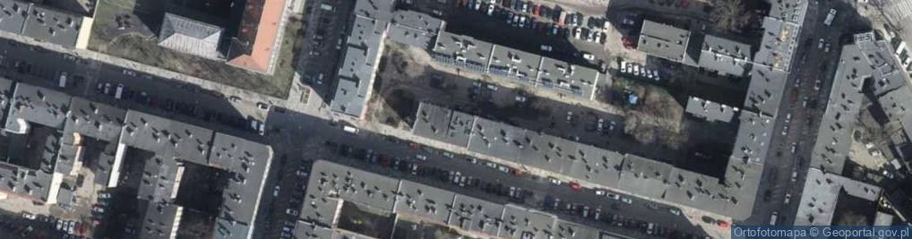 Zdjęcie satelitarne Przedsiębiorstwo transportowe. Przewozy autokarowe