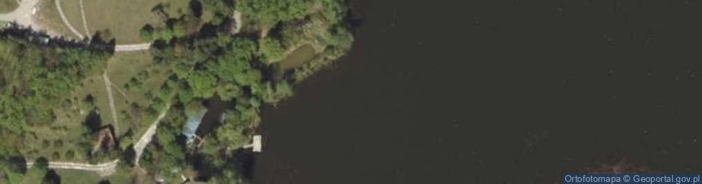 Zdjęcie satelitarne jez. Dauby - Kanał Iławski