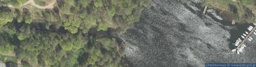 Zdjęcie satelitarne jez. Popówka Wielka - Kanał Popówka