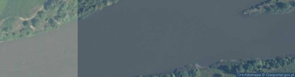 Zdjęcie satelitarne Kanał Śluzy Smolice- rz. Wisła [P19